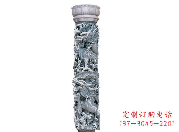 周口中国风龙柱石雕:传承传统文化