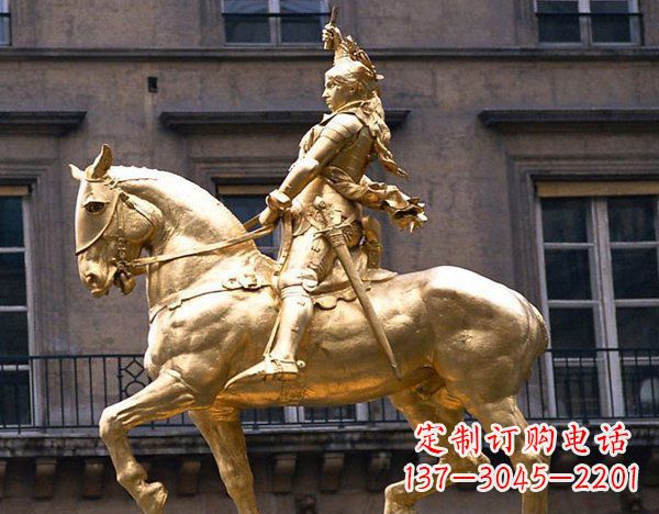 周口中领雕塑:高端骑马凯撒雕塑