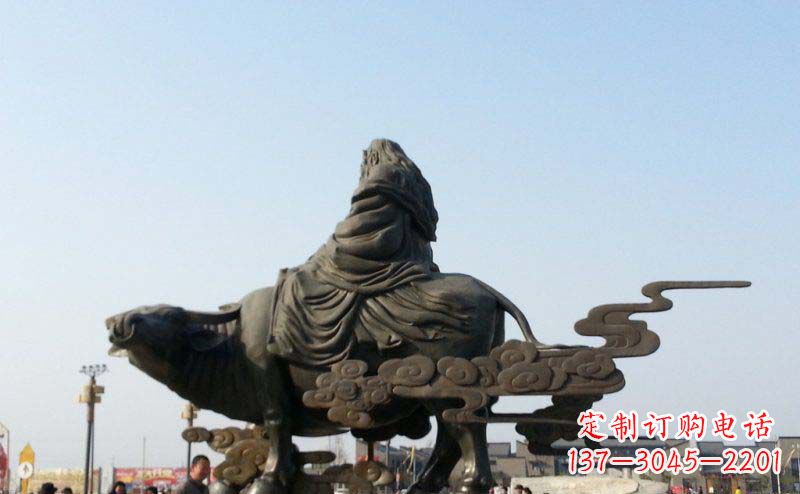 周口精美雕塑-老子景观铜雕