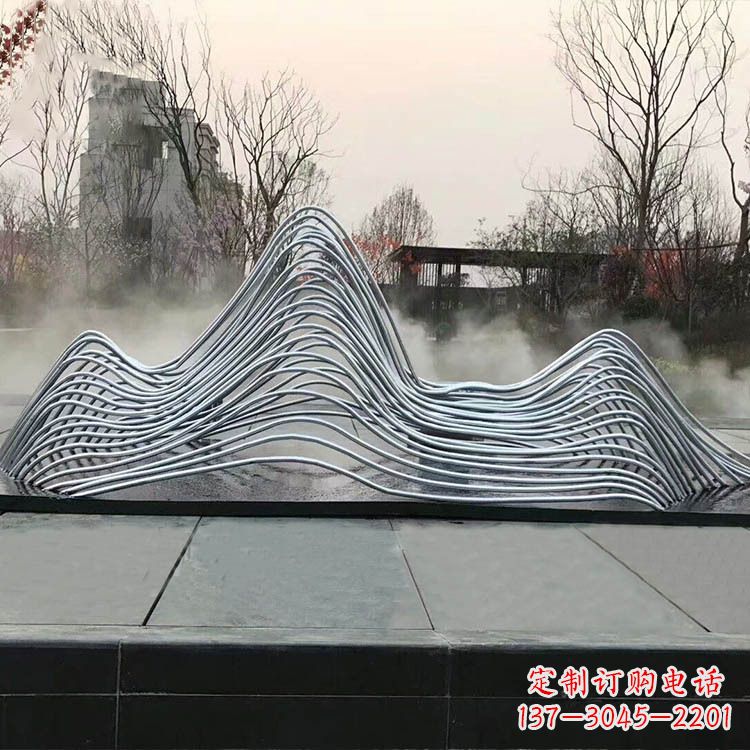 周口专业定制不锈钢假山雕塑