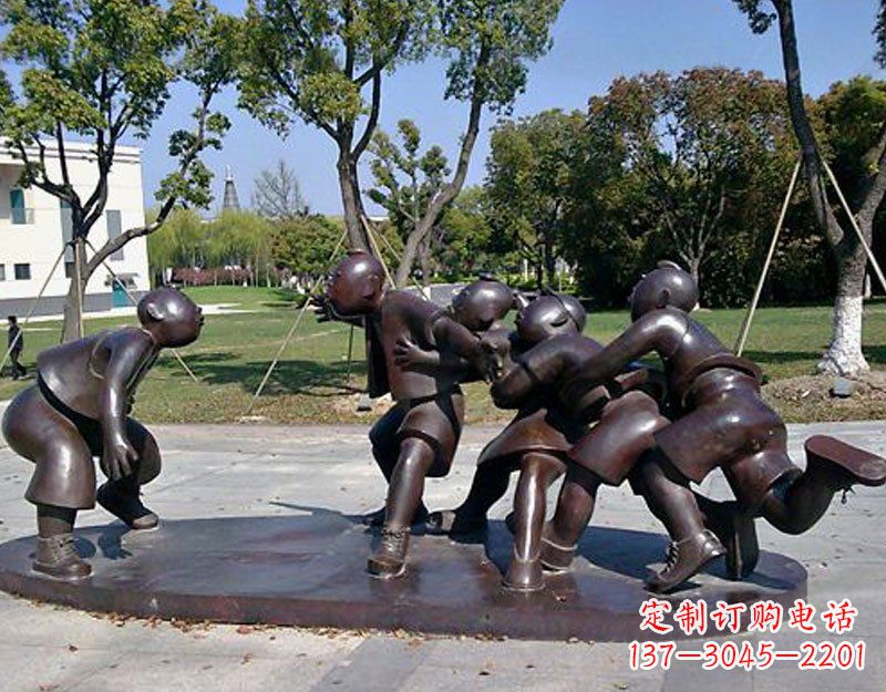 周口中领雕塑老鹰抓小鸡铜雕塑