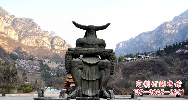 周口中领雕塑炎帝景观铜雕
