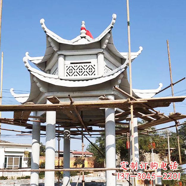 周口汉白玉大理石凉亭雕塑