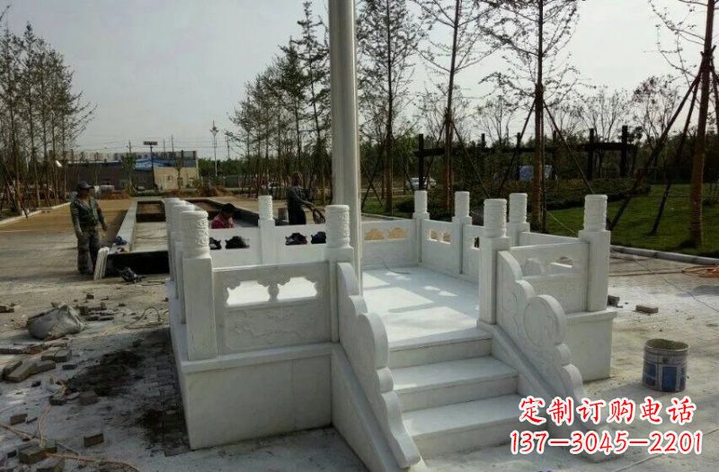 周口汉白玉国旗台石雕