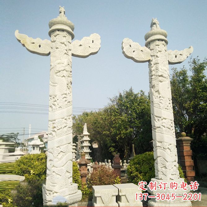 周口汉白玉华表石雕塑