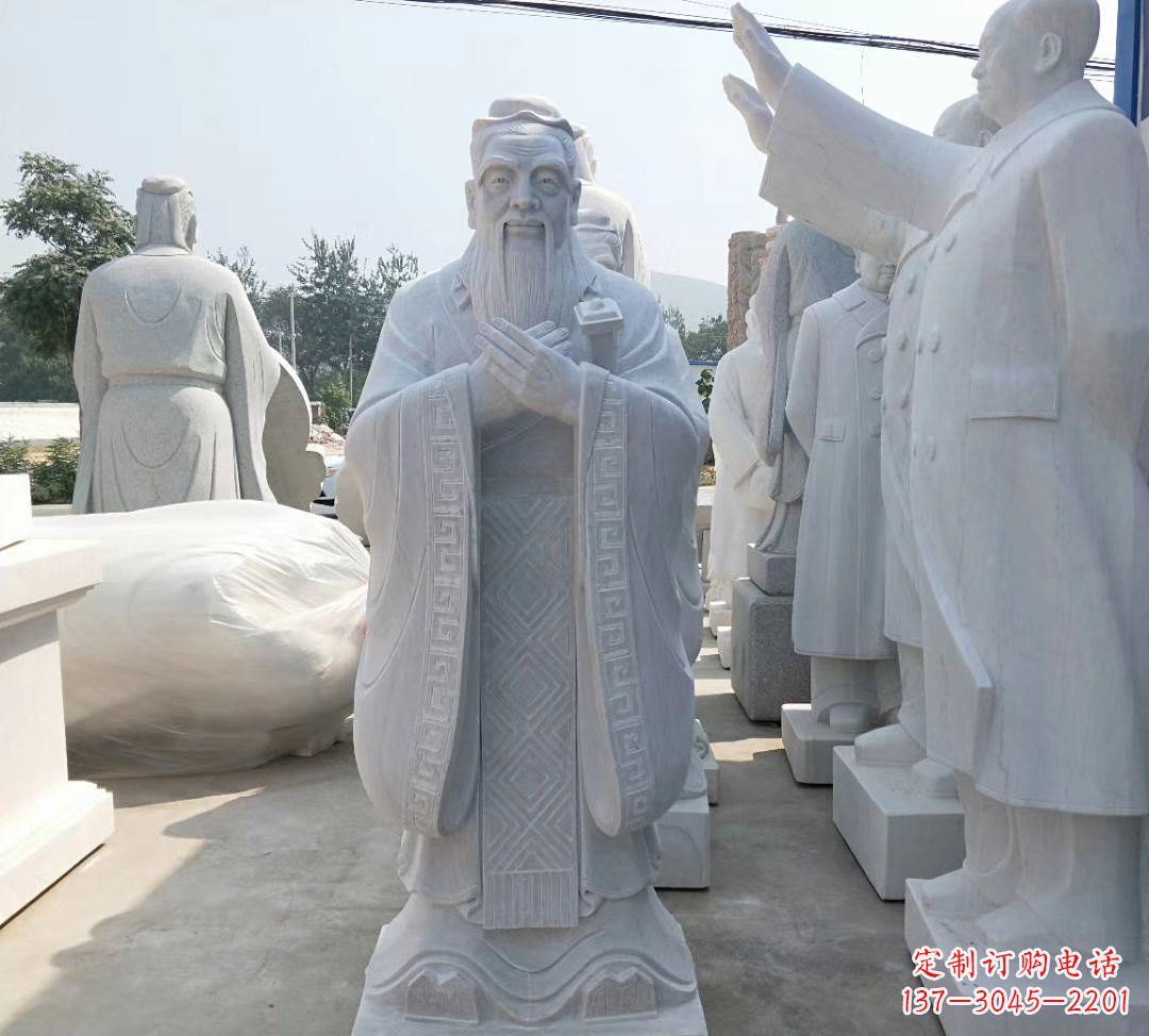 周口中领雕塑——校园孔子雕塑