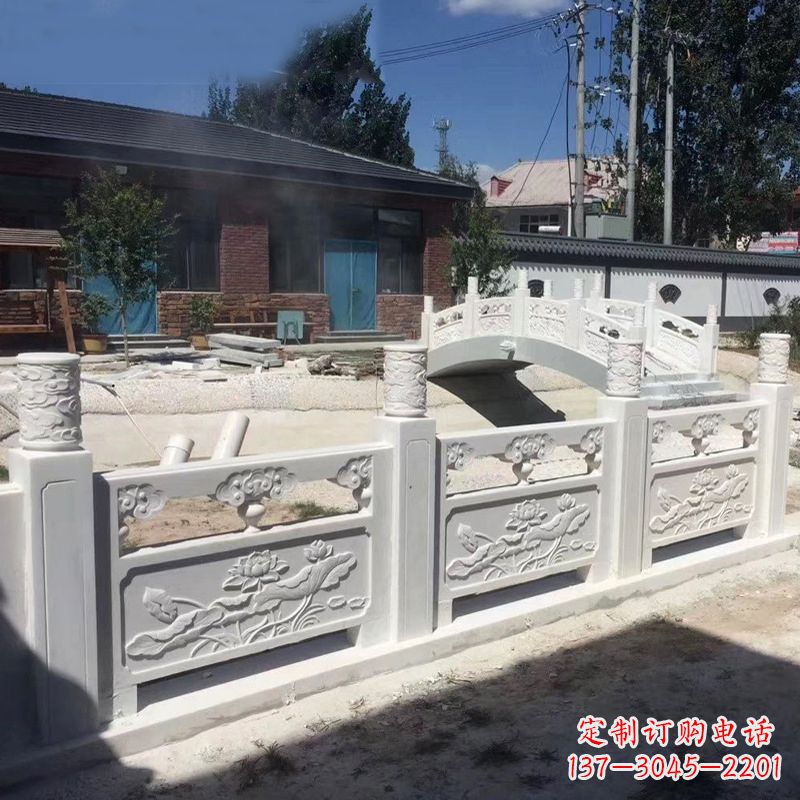 周口汉白玉精美手工栏板雕塑