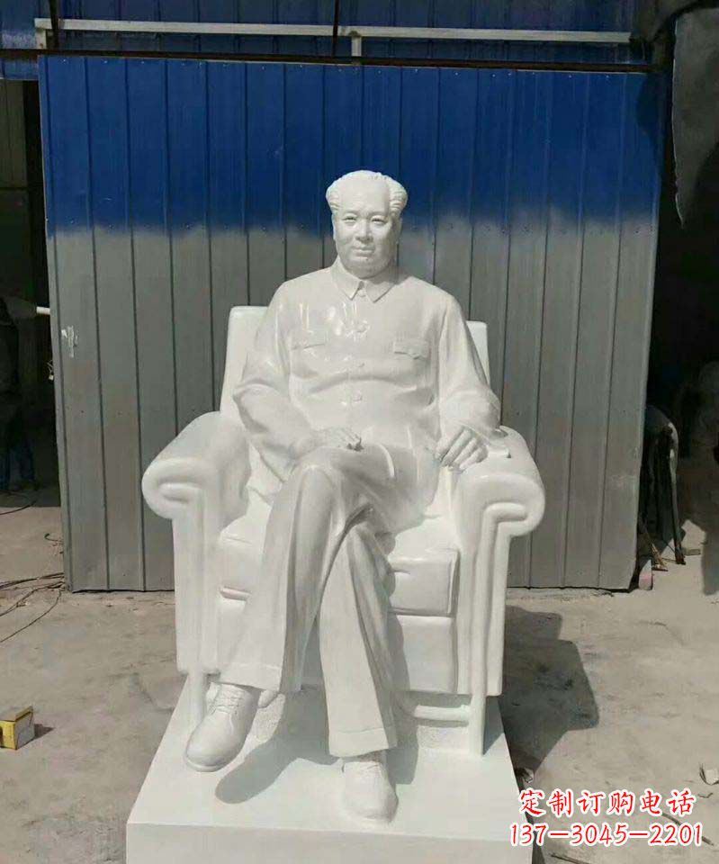 周口汉白玉毛主席石雕
