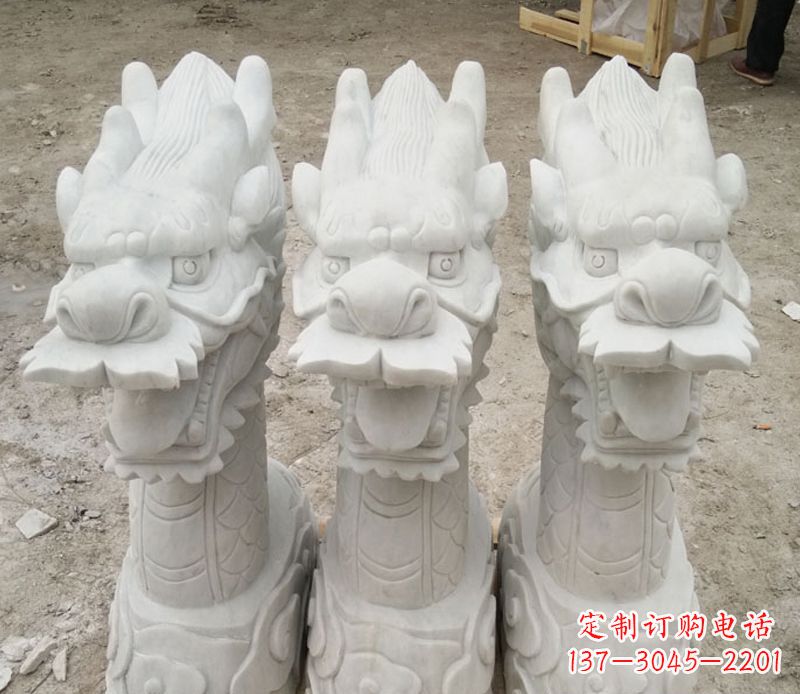 周口汉白玉喷水龙头石雕