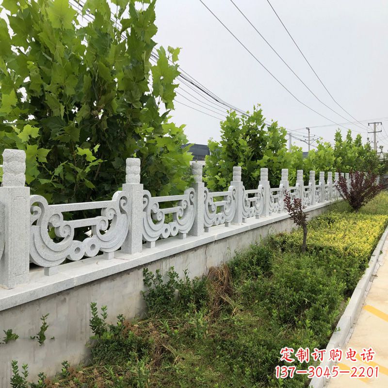 周口汉白玉石栏杆雕塑，精雕细琢，精美无比