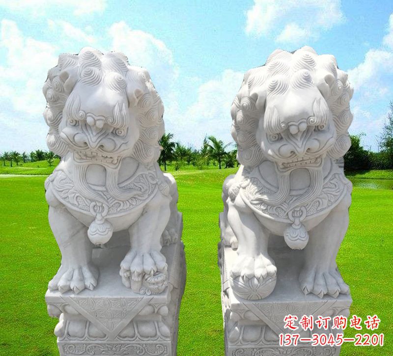 周口汉白玉狮子雕塑,带您走进文化的世界