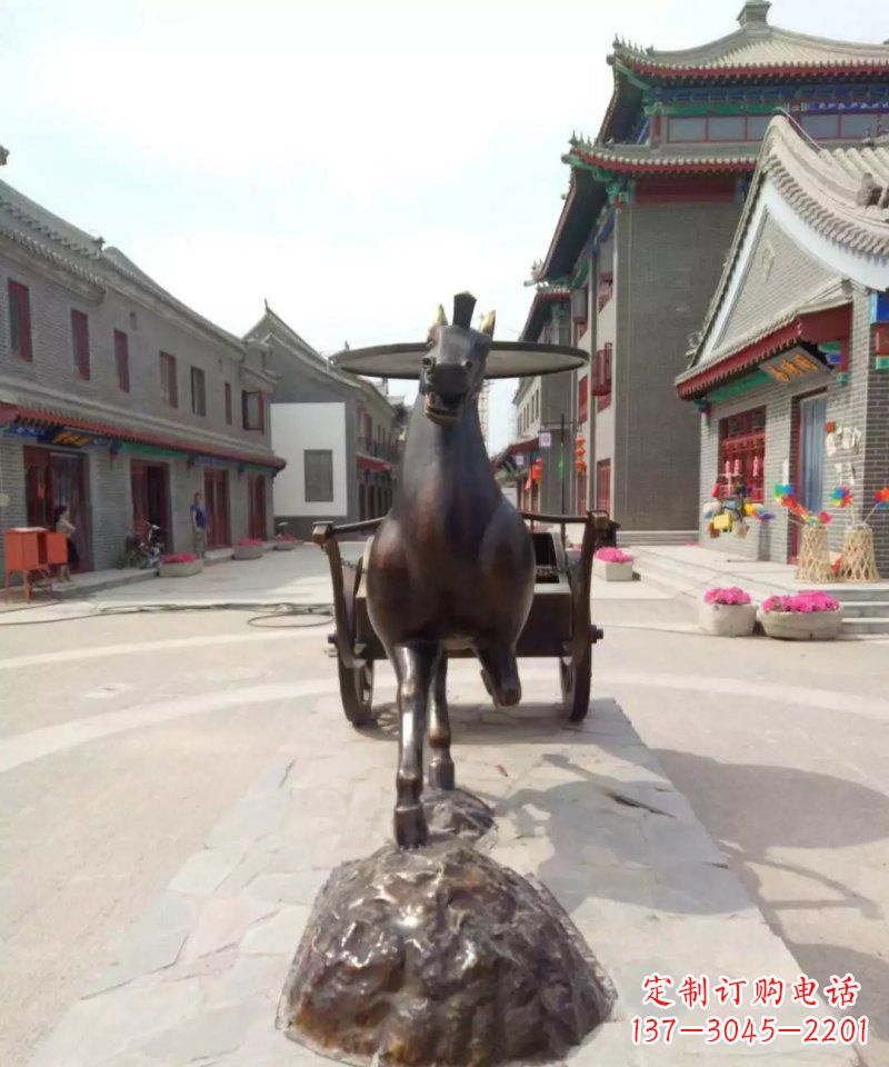周口艺术装点的汉代马车——马车铜雕
