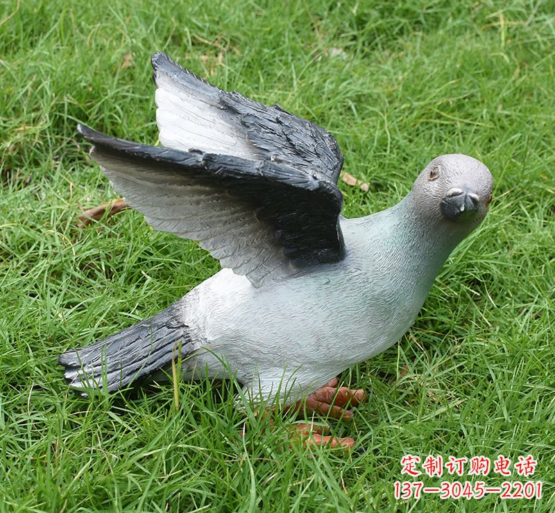 周口和平鸽与橄榄叶雕塑