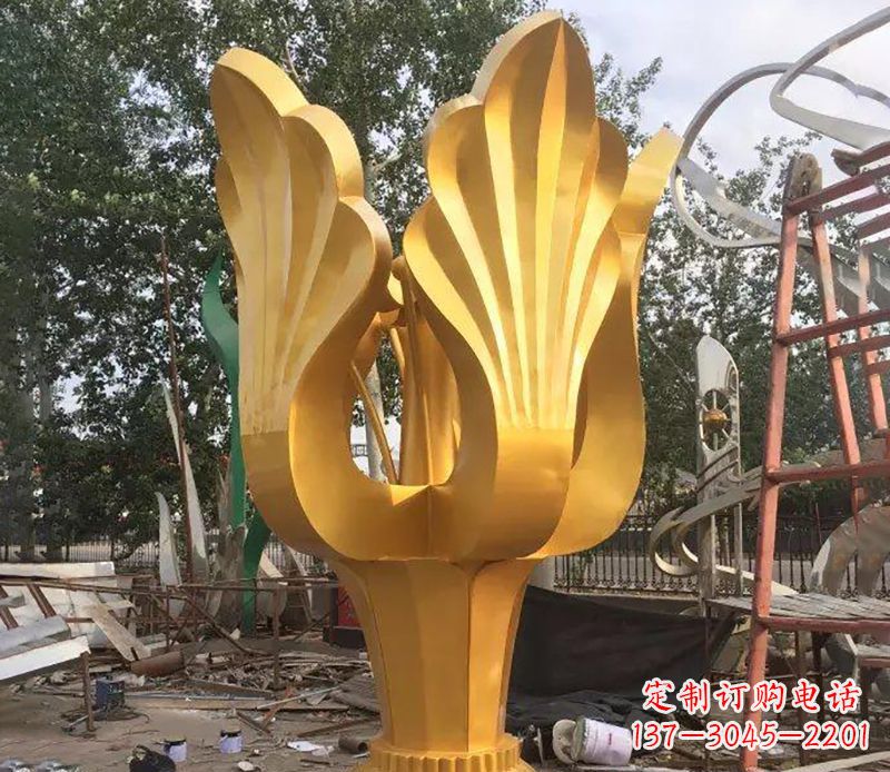 周口精美紫荆花不锈钢雕塑