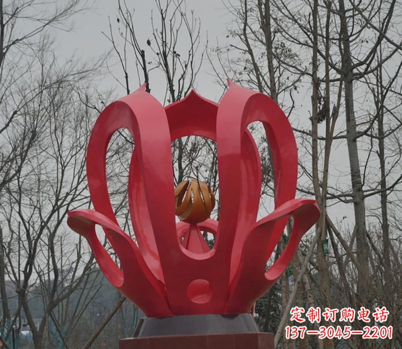 周口巧夺天工的紫荆花雕塑