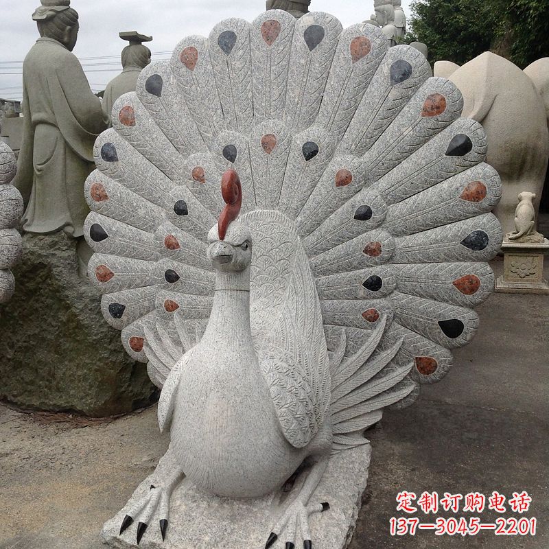 周口花岗岩孔雀石雕
