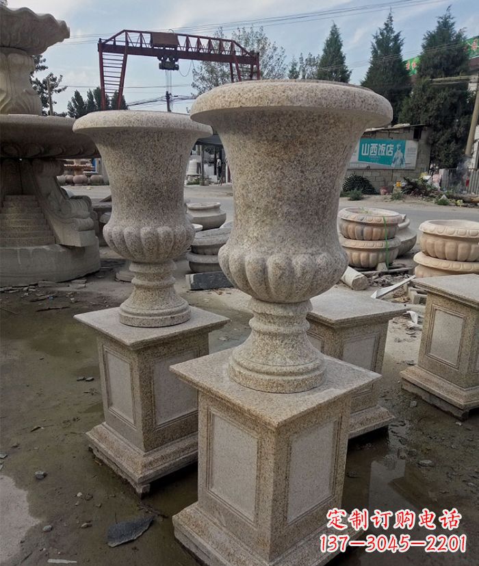 周口花岗岩欧式花钵花盆雕塑