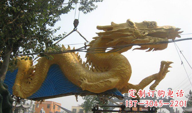 周口黄金龙广场铜雕