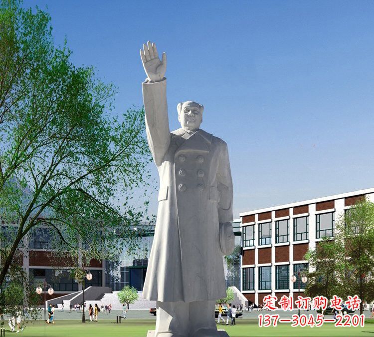 周口挥手的毛主席石雕