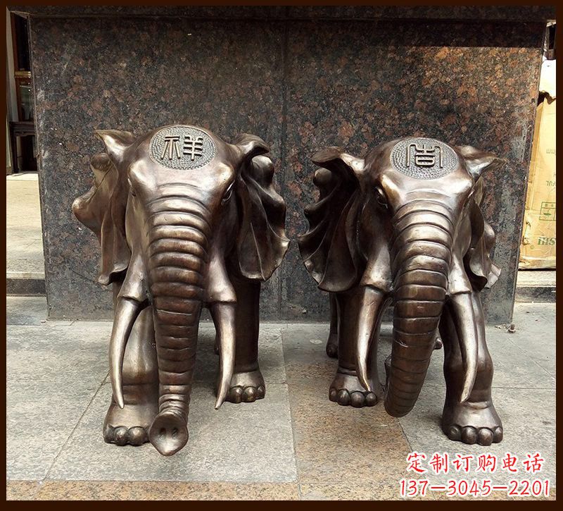 周口传承文化铸就完美雕塑——吉祥大象铜雕
