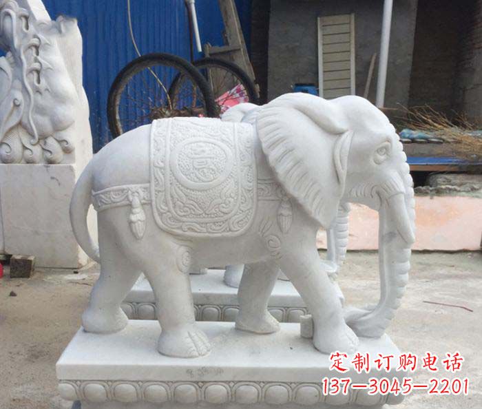 周口精美大象雕塑,门口装点新灵感