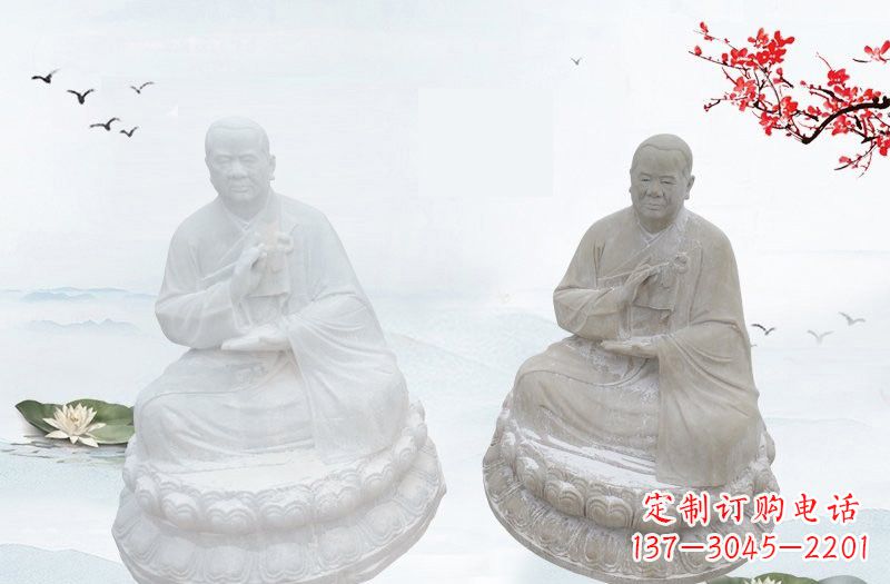 周口和尚石雕,中领雕塑手工定制