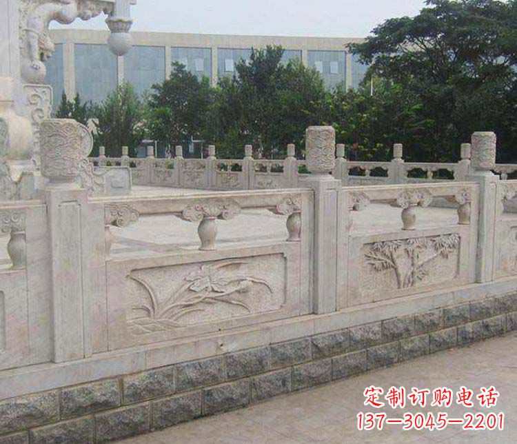 周口中领雕塑:精美石材栏板雕塑