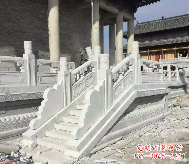 周口景区大理石栏板石雕 (11)