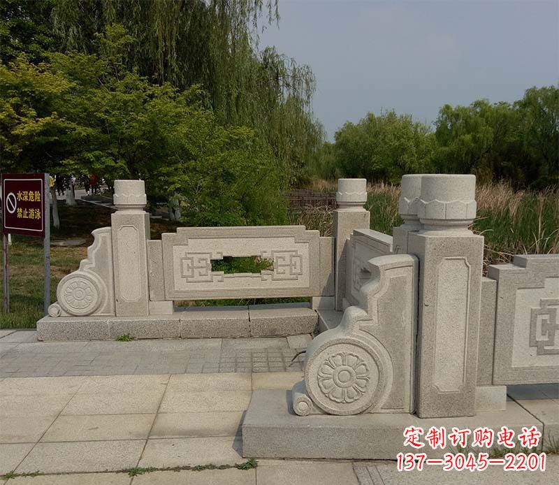 周口景区大理石栏板石雕_1