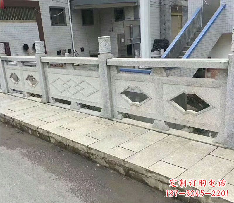周口景区大理石栏板石雕_2