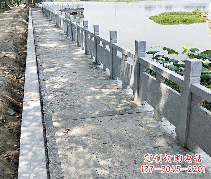 周口景区大理石栏杆石雕_1