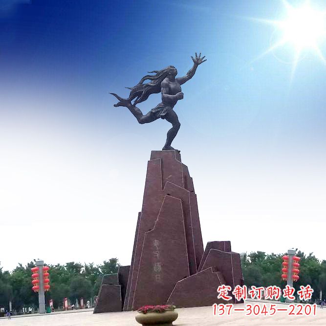 周口景区广场夸父逐日雕塑