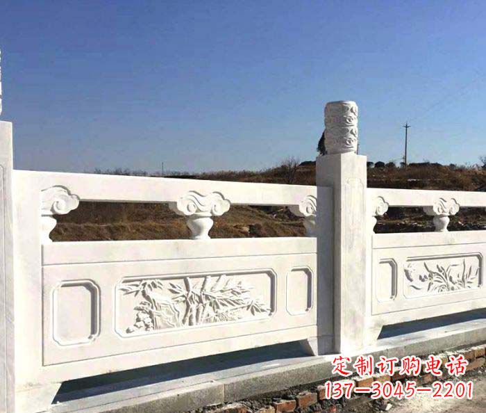 周口泰安中领雕塑汉白玉石浮雕栏板