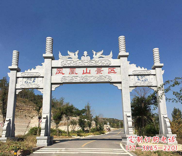 周口中领雕塑:高质量牌坊石雕