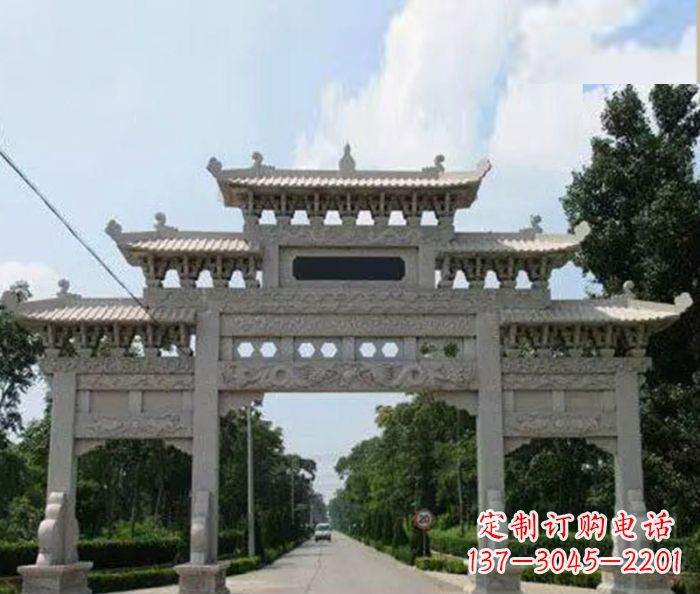 周口高品质牌坊石雕,专为客户量身定制