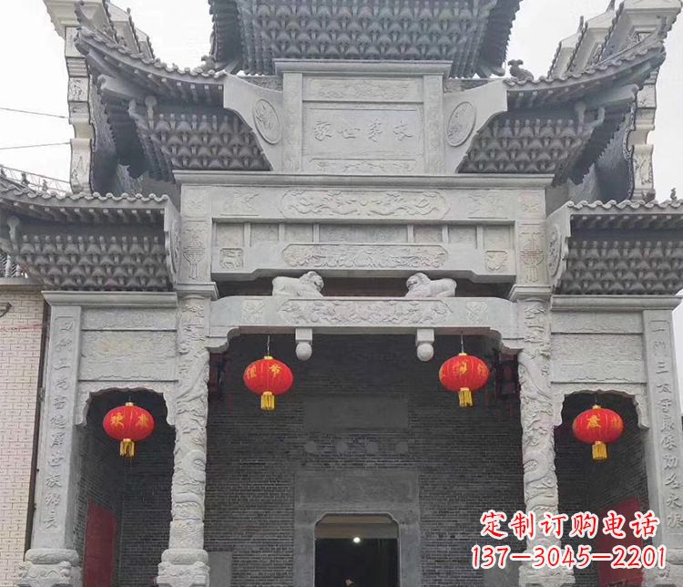 周口中领雕塑：专业定制牌坊石雕