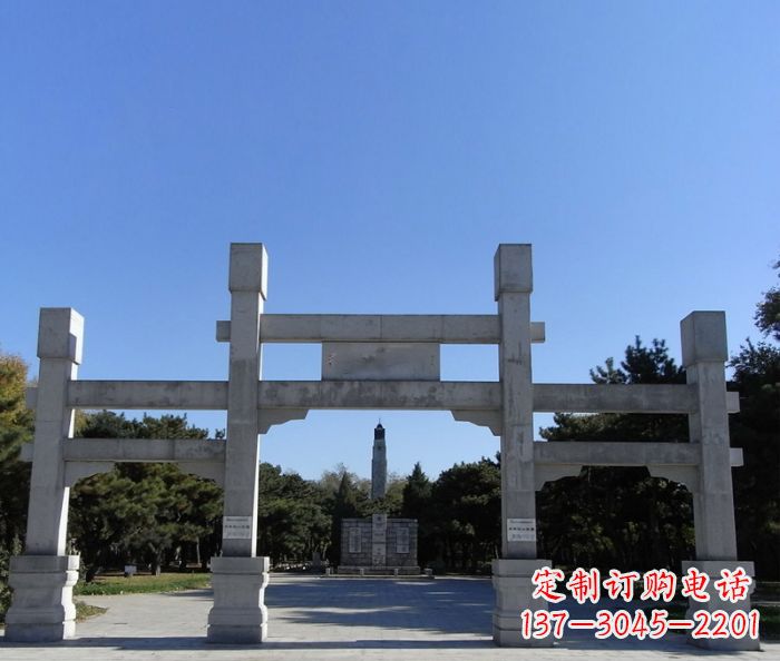 周口中领雕塑石雕牌坊定制