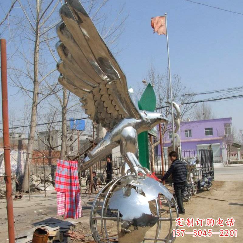 周口镜面老鹰不锈钢雕塑