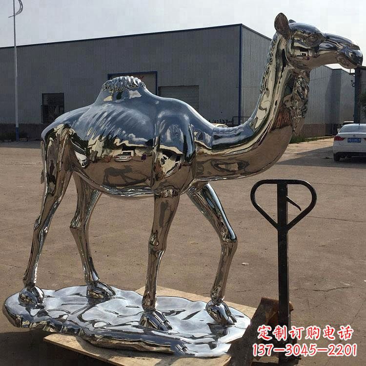 周口镜面骆驼不锈钢雕塑