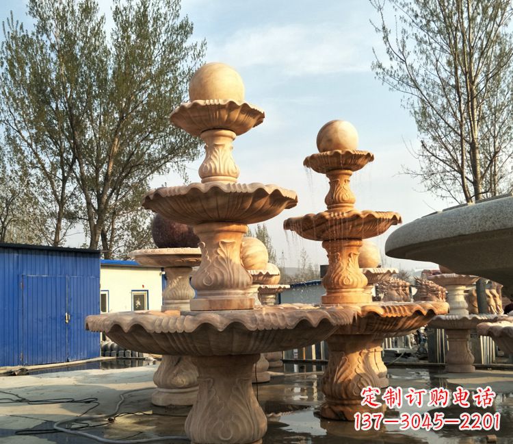周口古典九龙喷泉雕塑,可观赏九龙戏珠石