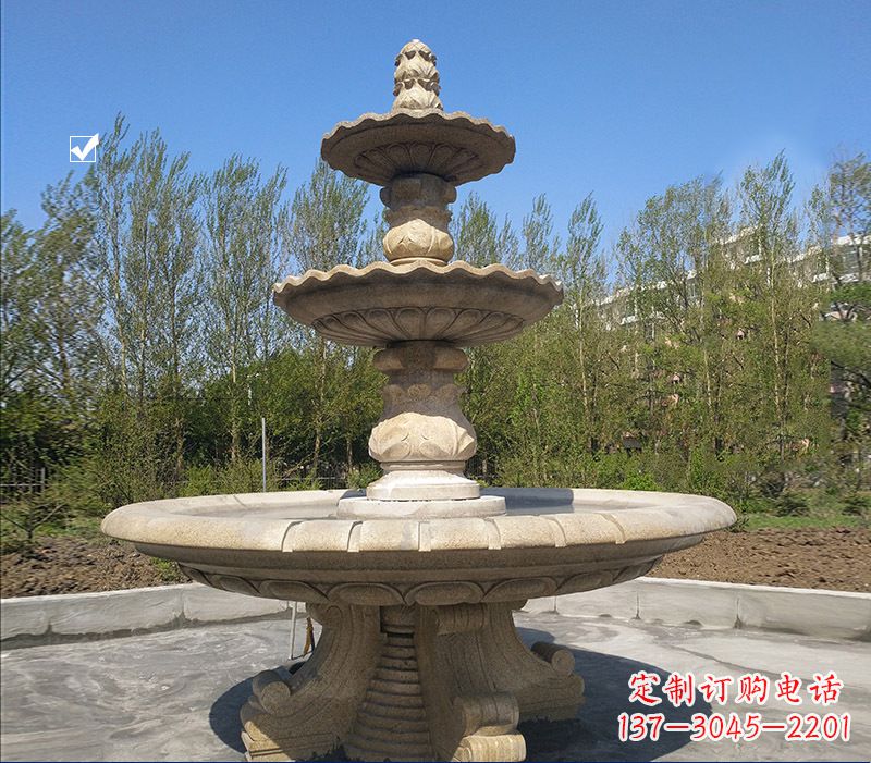 周口九龙浴喷泉石雕，尊享热带风情九龙浴太子喷…