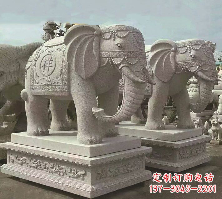周口中领雕塑-大象雕塑定制