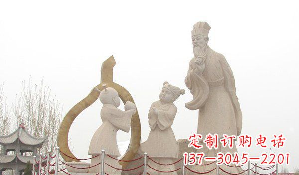周口全新手工制作的孔融让梨石雕