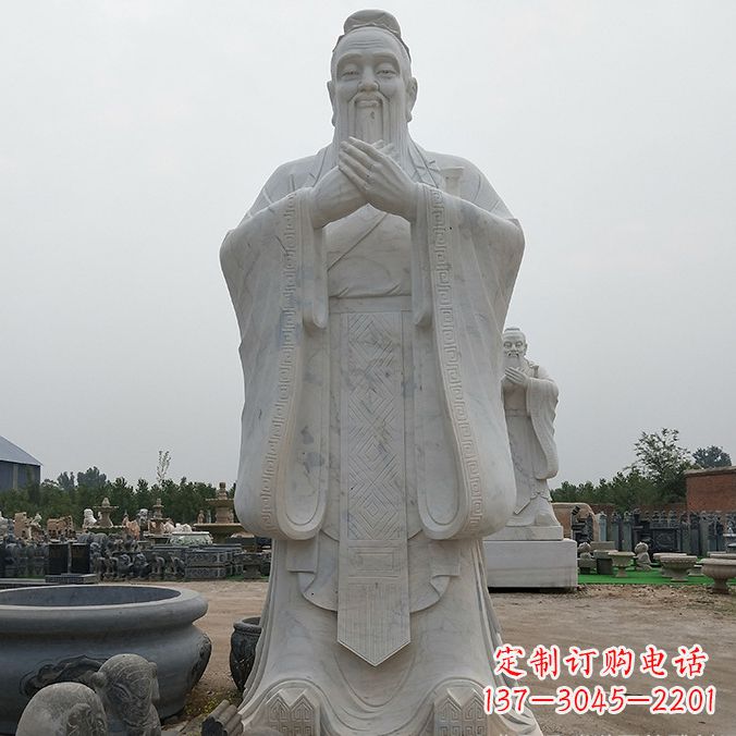 周口孔子玻璃钢雕塑