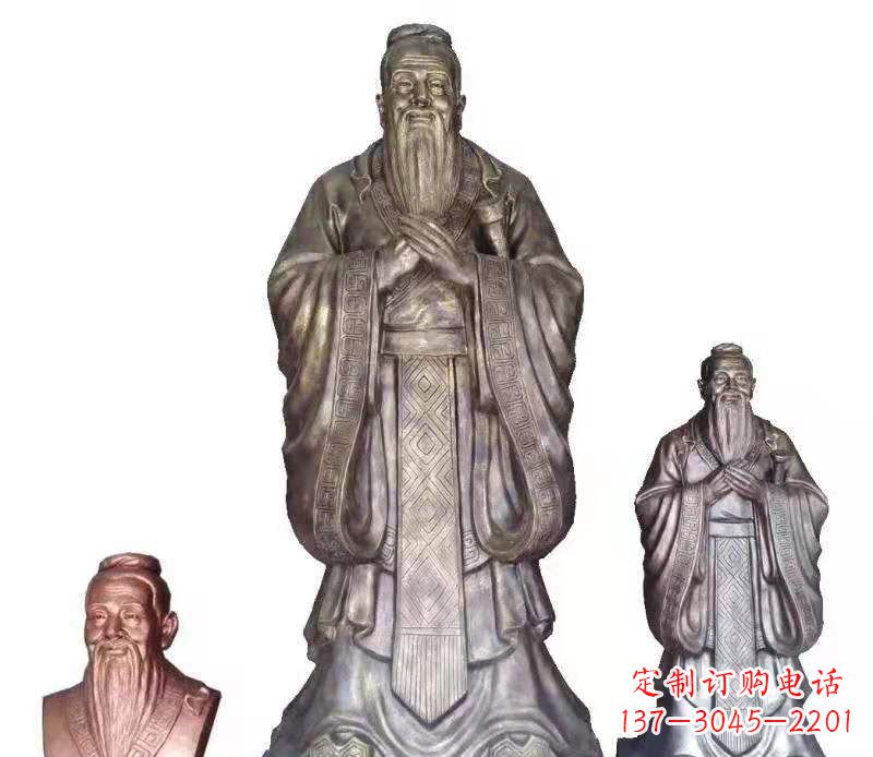 周口中领雕塑推出的精美古典孔子雕塑，是一款集…