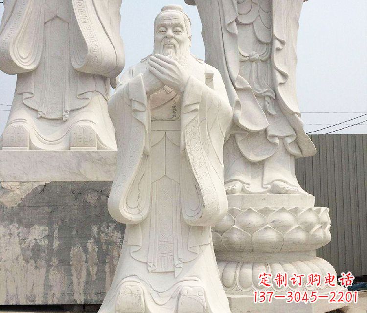 周口孔子三雕像
