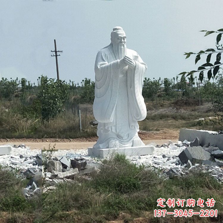 周口孔子问礼雕塑