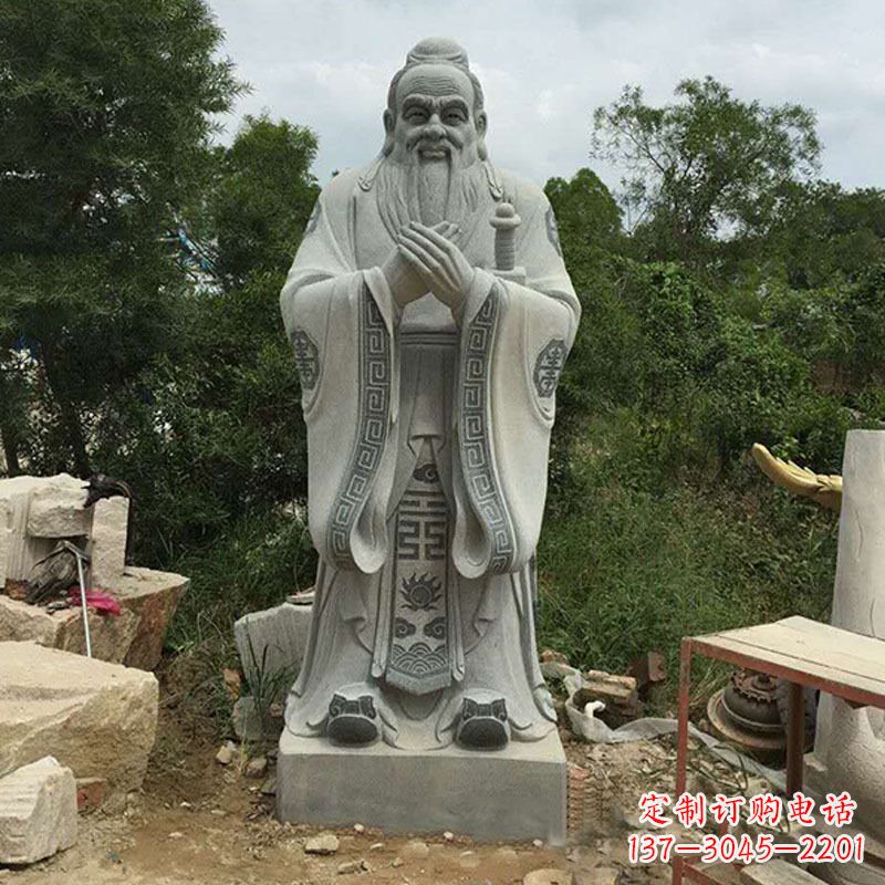 周口孔子像雕塑