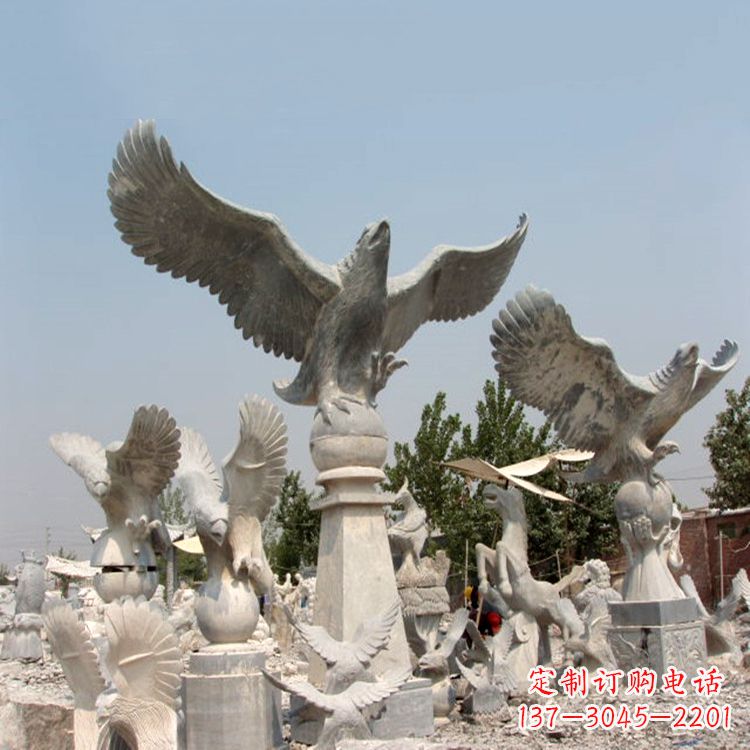 周口完美雕刻的老鹰雕塑