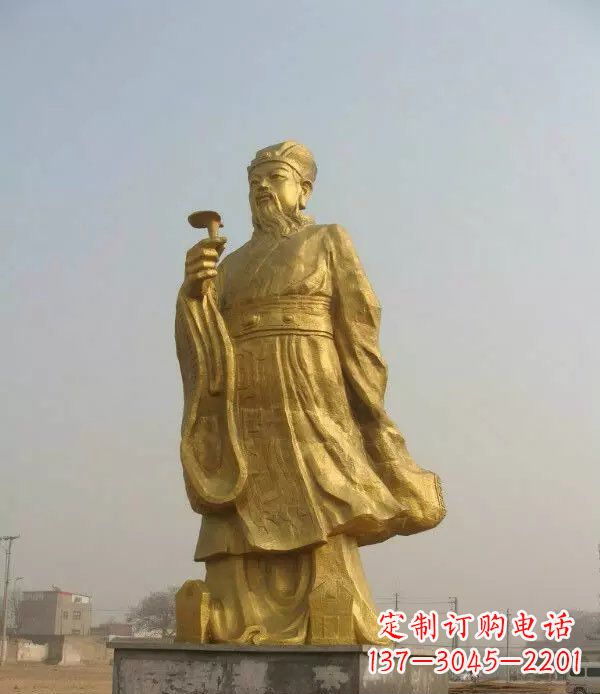 周口精美绝伦的李时珍铜雕